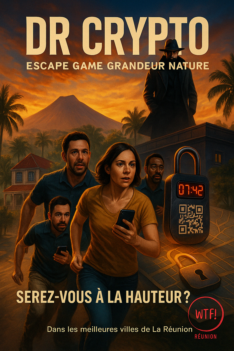 Dr CRYPTO! : Escape Game grandeur nature à La Réunion (974) – WTF! Réunion